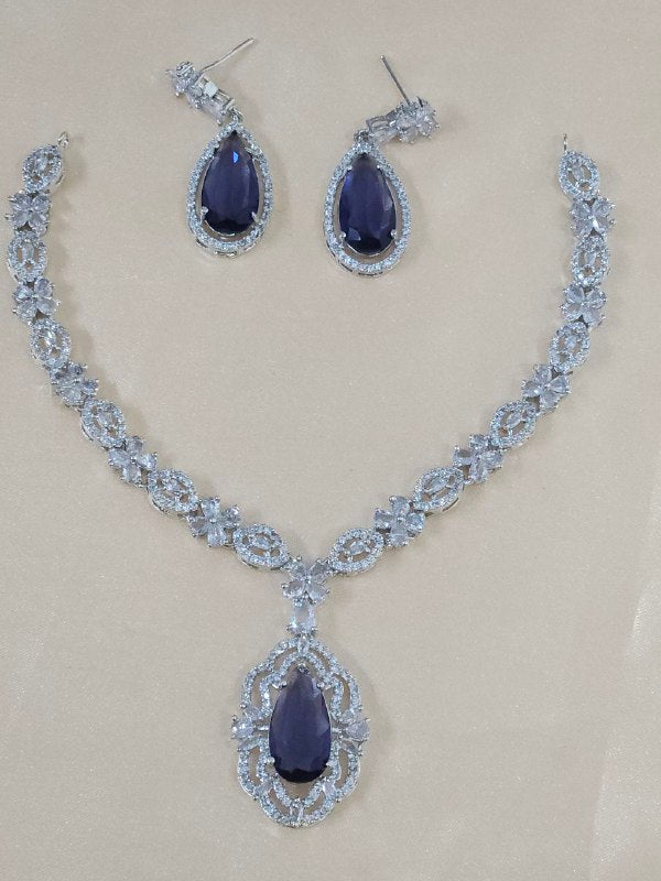 Purple Statement AD Necklace