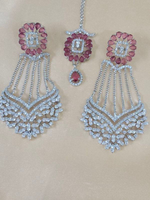 Red Celebrity V-Shape AD Necklace