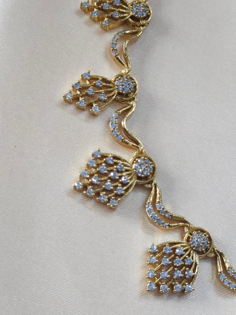 Designer Gold AD Necklace