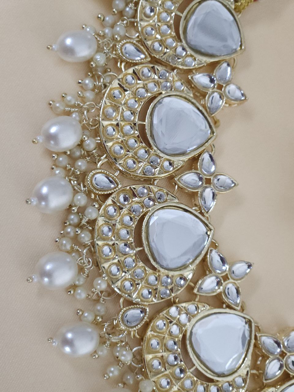 Ivory Kundan Pearl Necklace