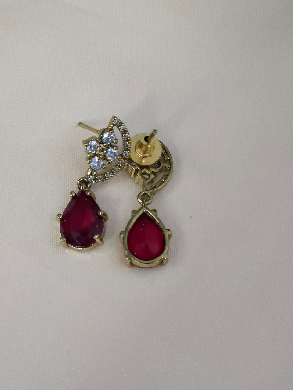 Red Drops 2-Layer AD Necklace