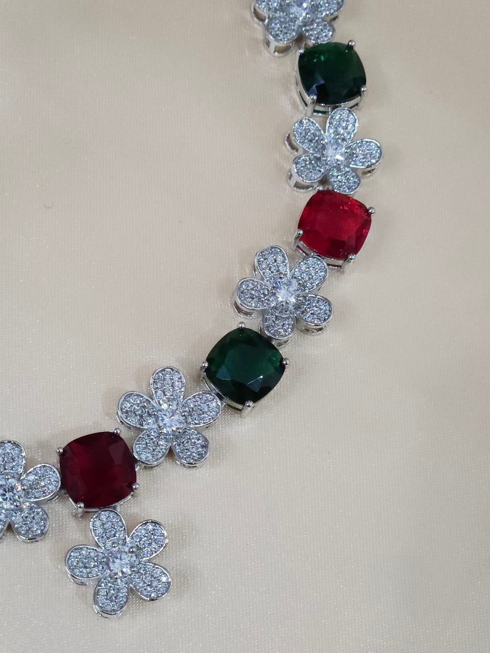 Premium Multicolor Nano AD Necklace