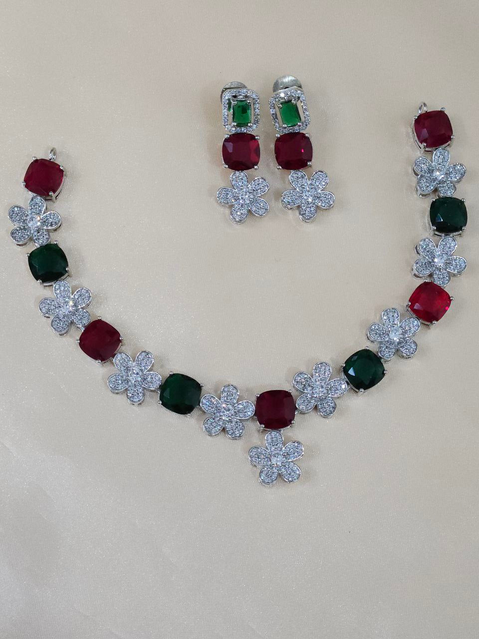 Premium Multicolor Nano AD Necklace