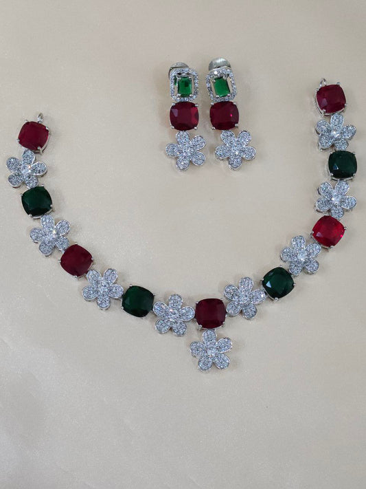 Premium Multicolor Nano AD Necklace