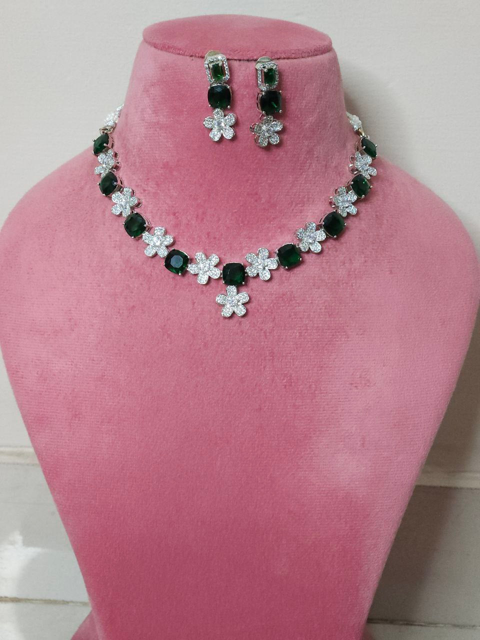 Premium Green Nano AD Necklace