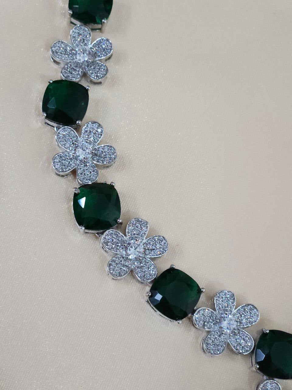 Premium Green Nano AD Necklace