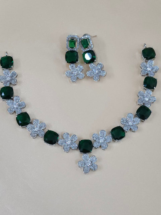 Premium Green Nano AD Necklace