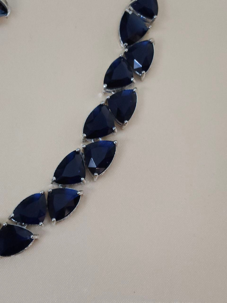 Designer Blue AD Necklace