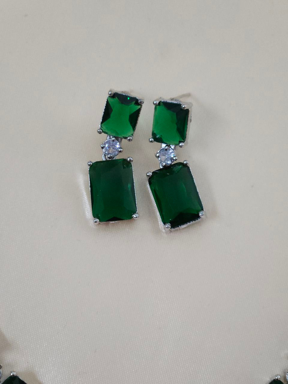 Designer Green AD Necklace