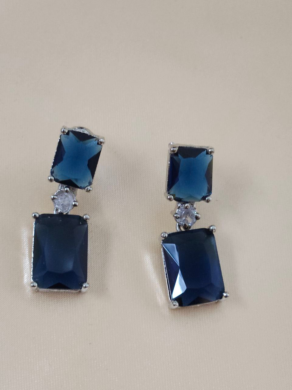 Designer Blue AD Necklace