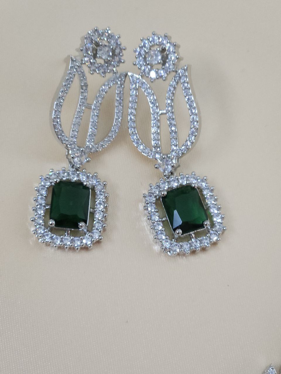 Designer Green AD Necklace