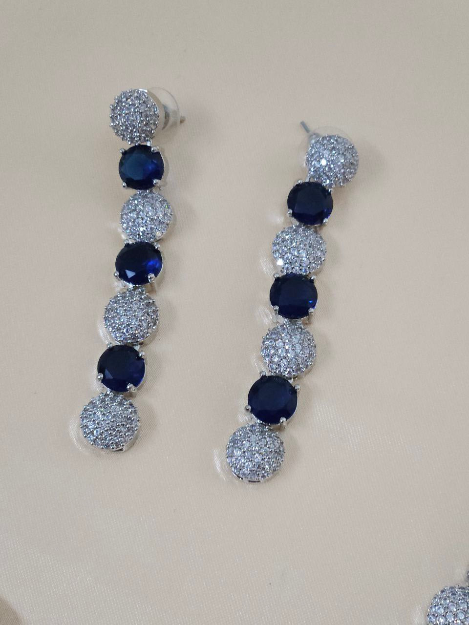 Sapphire Blue Nano AD Necklace