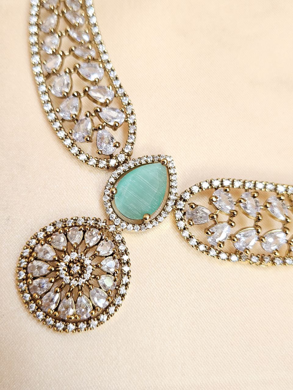 Harini Red Doublet AD Necklace