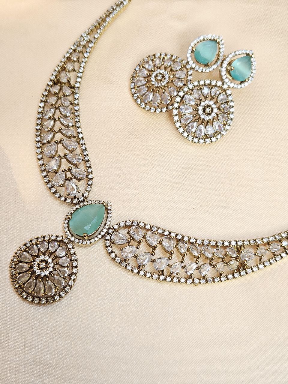 Harini Red Doublet AD Necklace