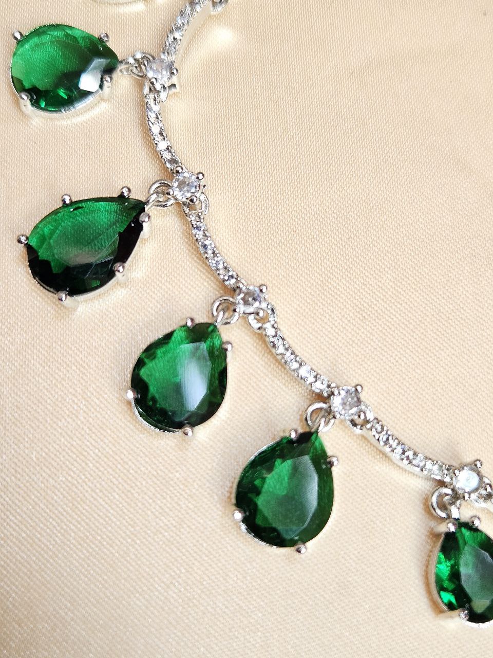 Premium Green Drops AD Necklace