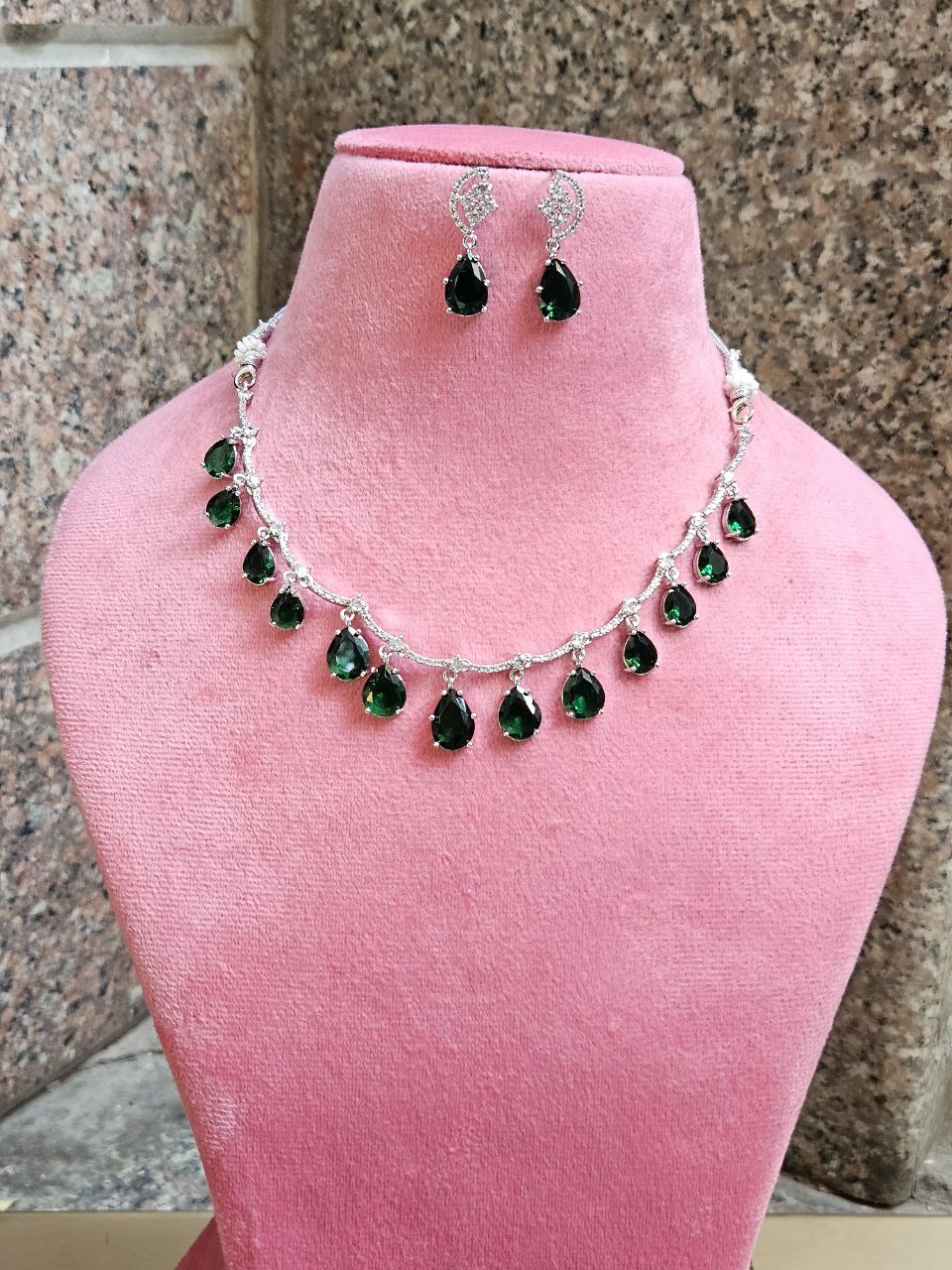 Premium Green Drops AD Necklace