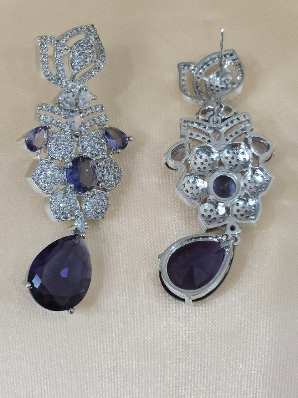 Statement Purple Heavy AD Necklace