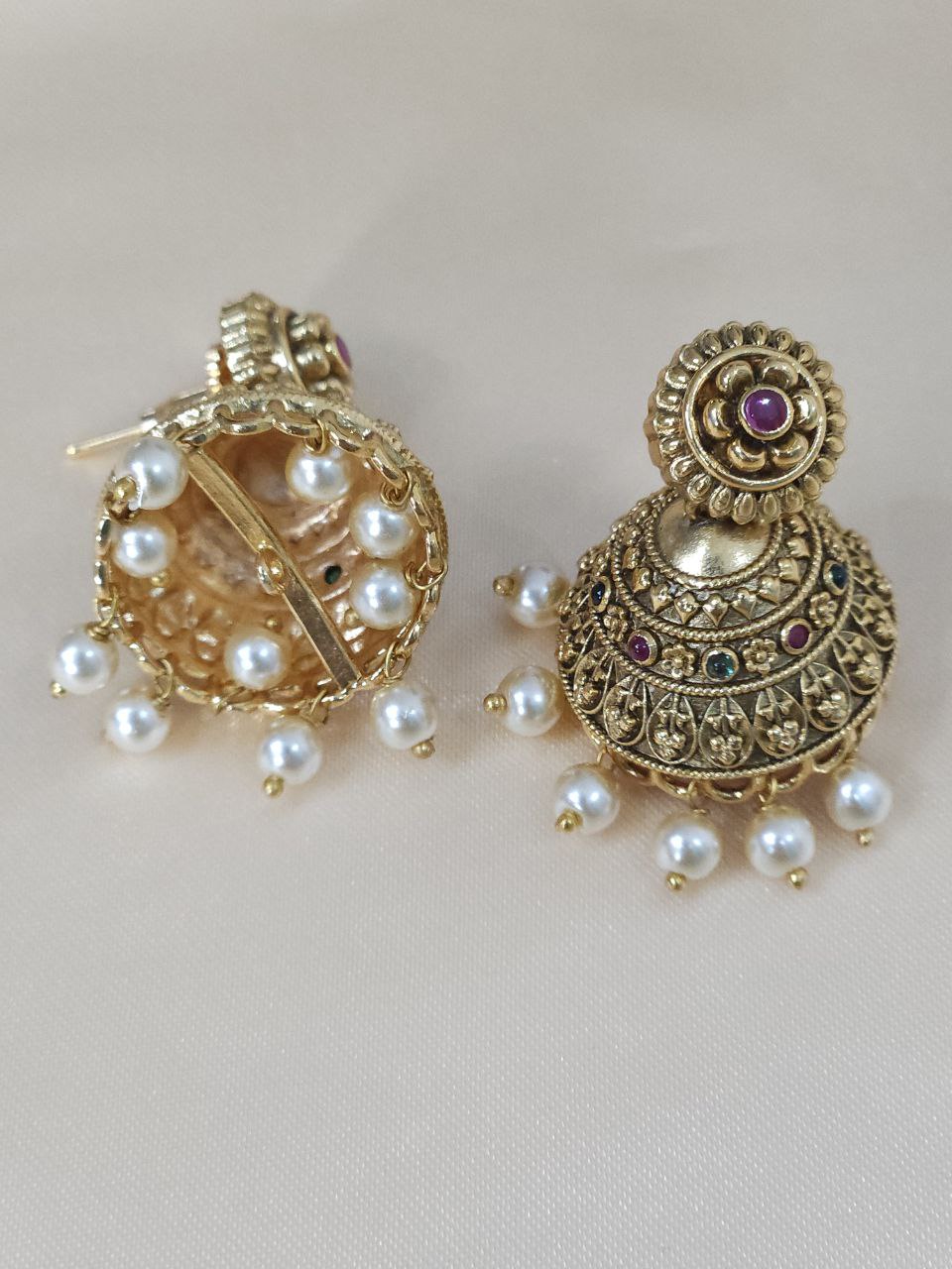 Premium Nakshi Real Gold-Like Long Necklace