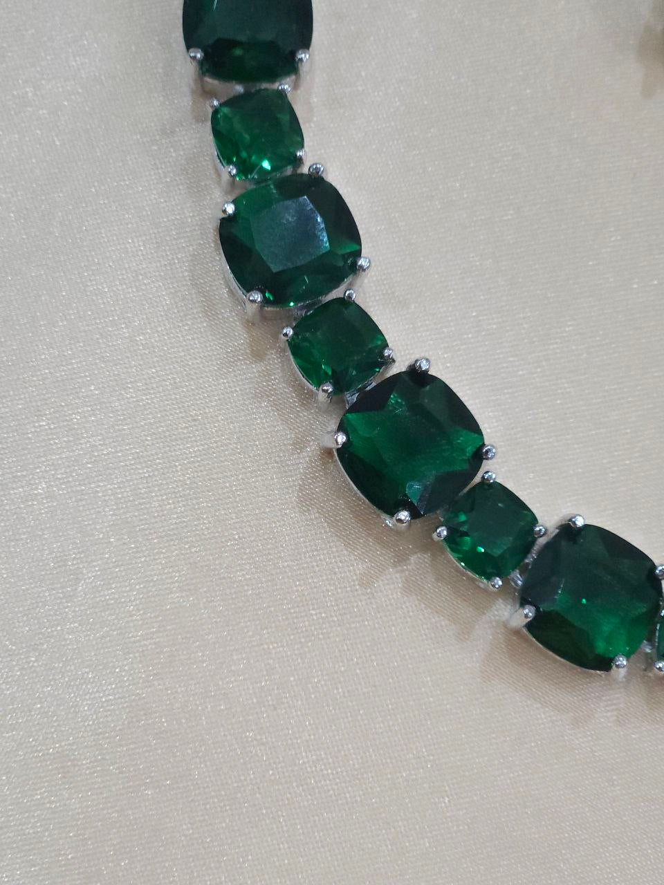 Purple Big Stone AD Necklace [Premium]
