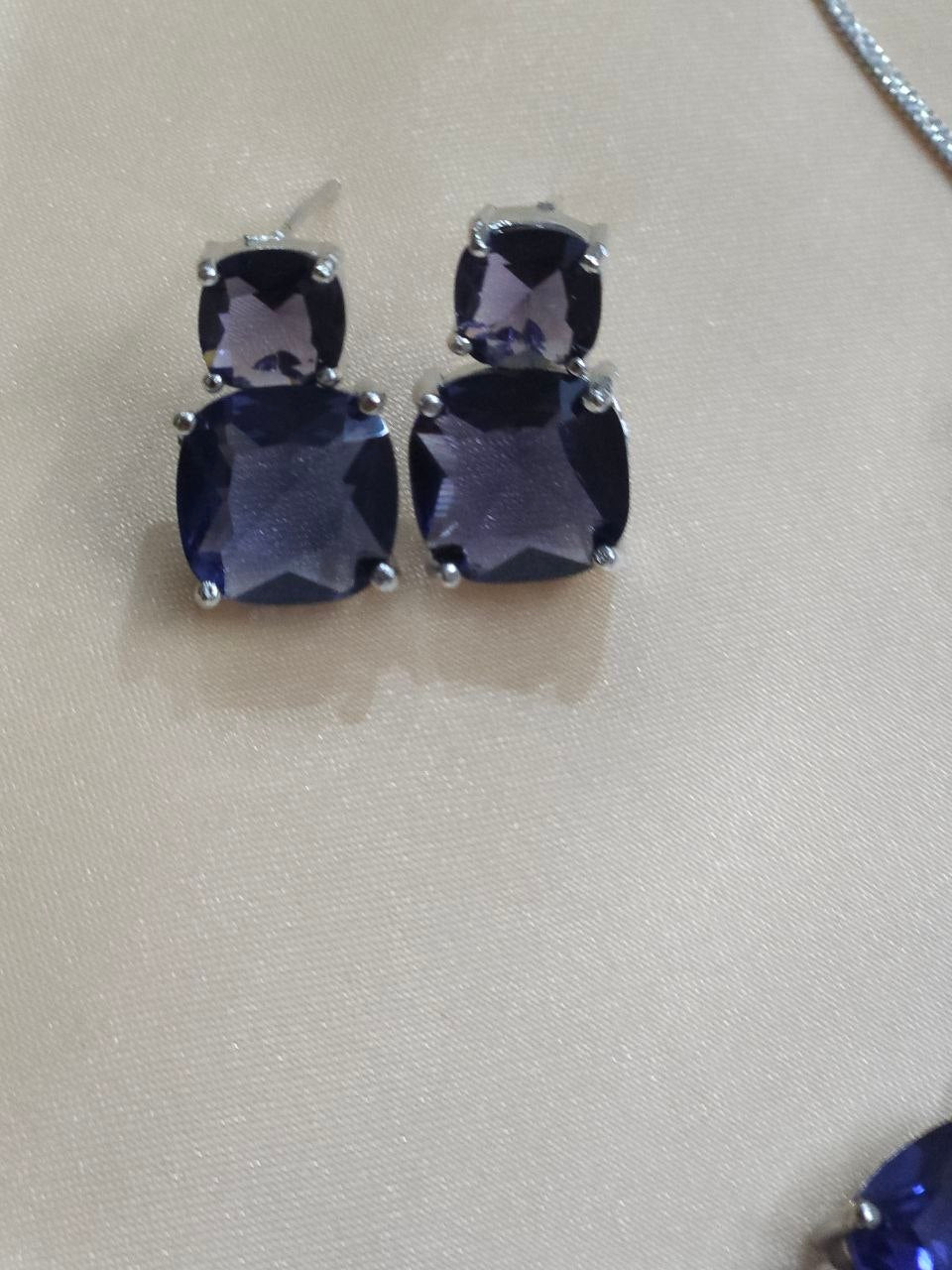 Purple Big Stone AD Necklace [Premium]