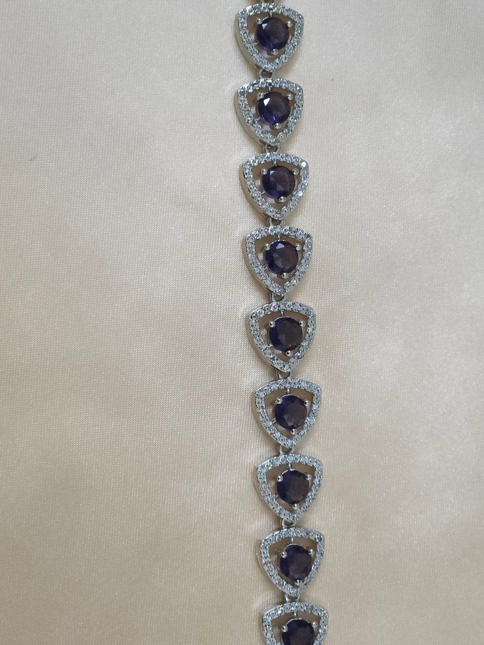 Triangle Purple AD Necklace