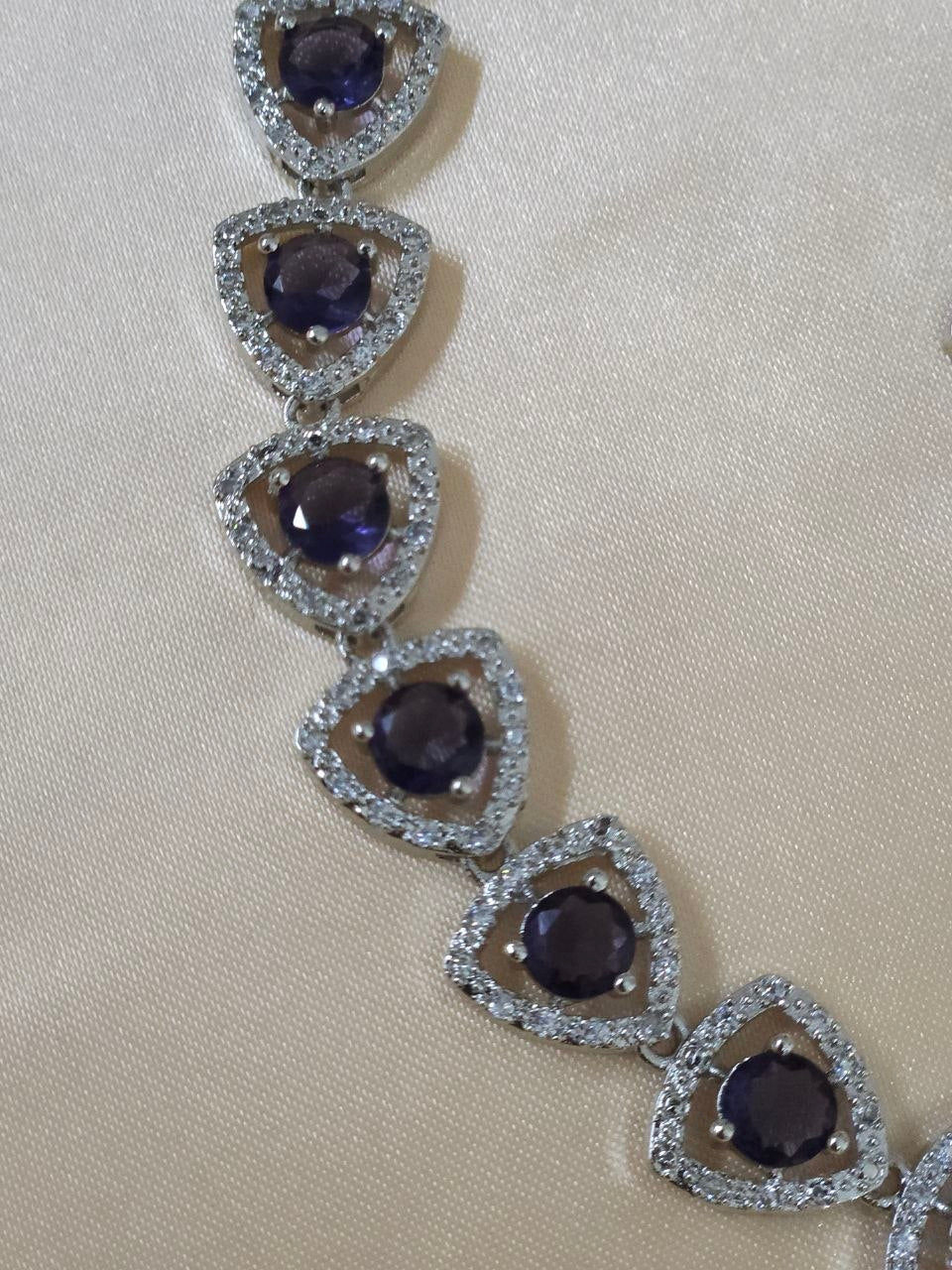 Triangle Purple AD Necklace
