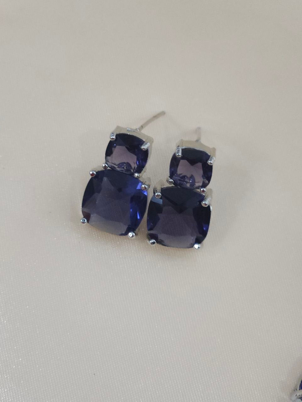 Purple Big Stone AD Necklace [Premium]