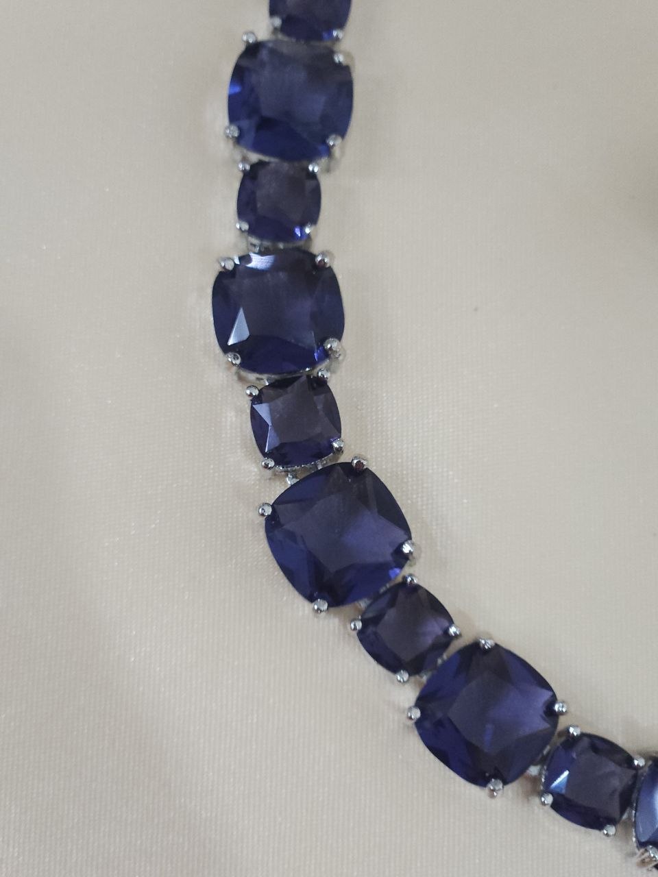 Purple Big Stone AD Necklace [Premium]