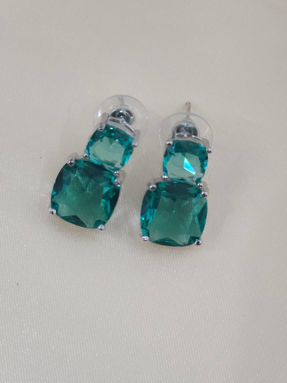 Rama  Green Big Stone AD Necklace [Premium]