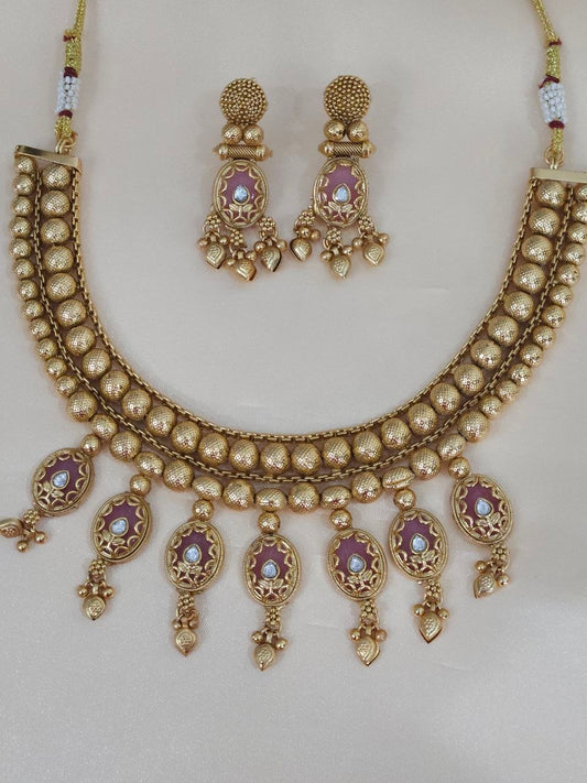 Gold Monalisa Ghungru Necklace [Premium]