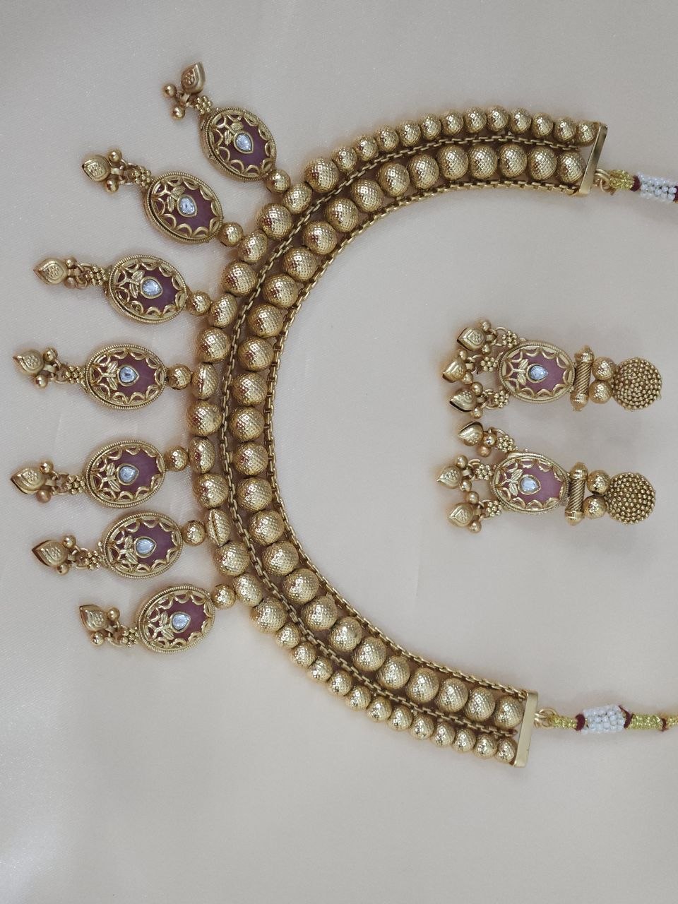 Gold Monalisa Ghungru Necklace [Premium]