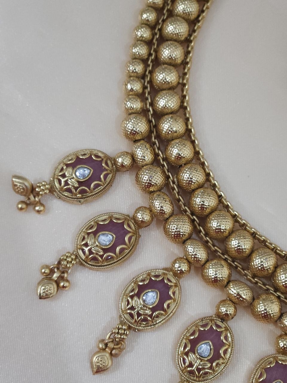Gold Monalisa Ghungru Necklace [Premium]