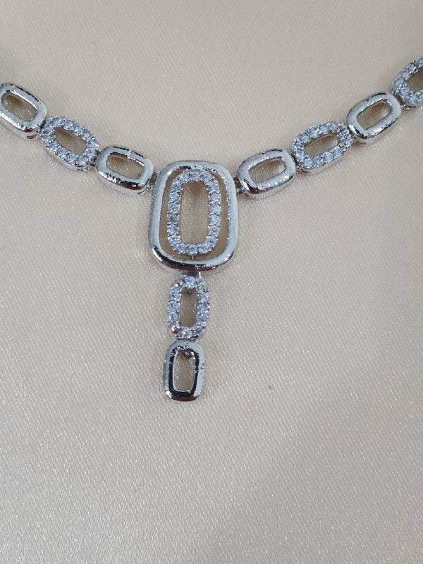Silver AD Sleek Necklace [Premium]