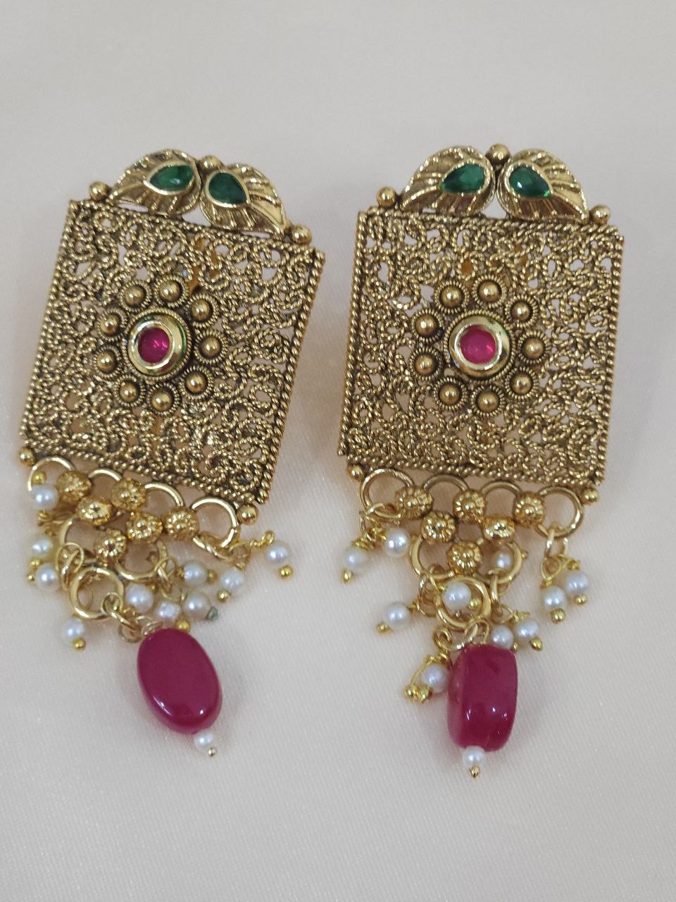 Gold Matar Mala Maharani Long Necklace [Premium]