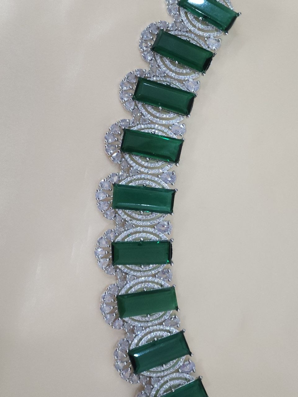 Premium Big Green AD Choker Necklace
