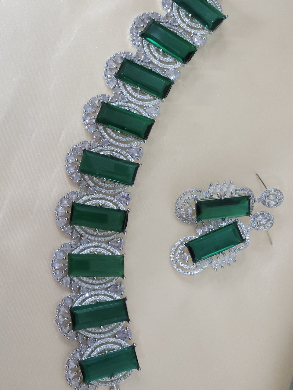 Premium Big Green AD Choker Necklace