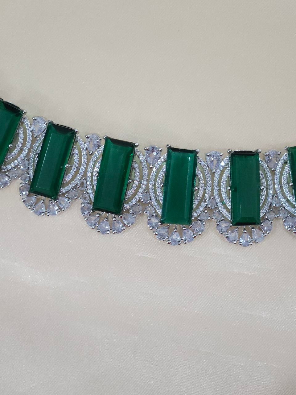 Premium Big Green AD Choker Necklace