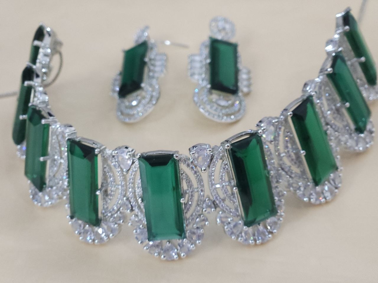 Premium Big Green AD Choker Necklace
