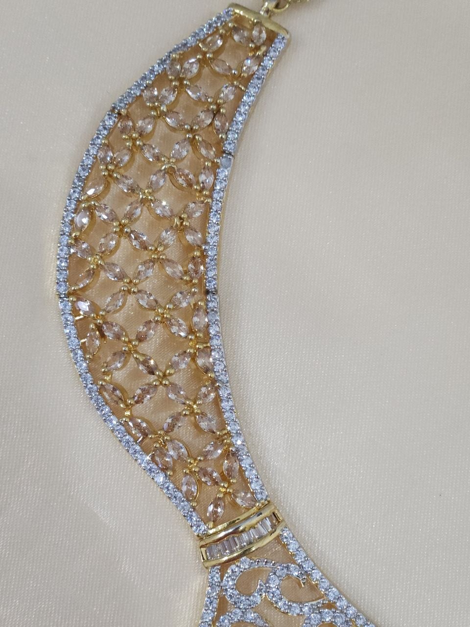Ganga-Jamuna Ruby Gold Necklace [Premium]