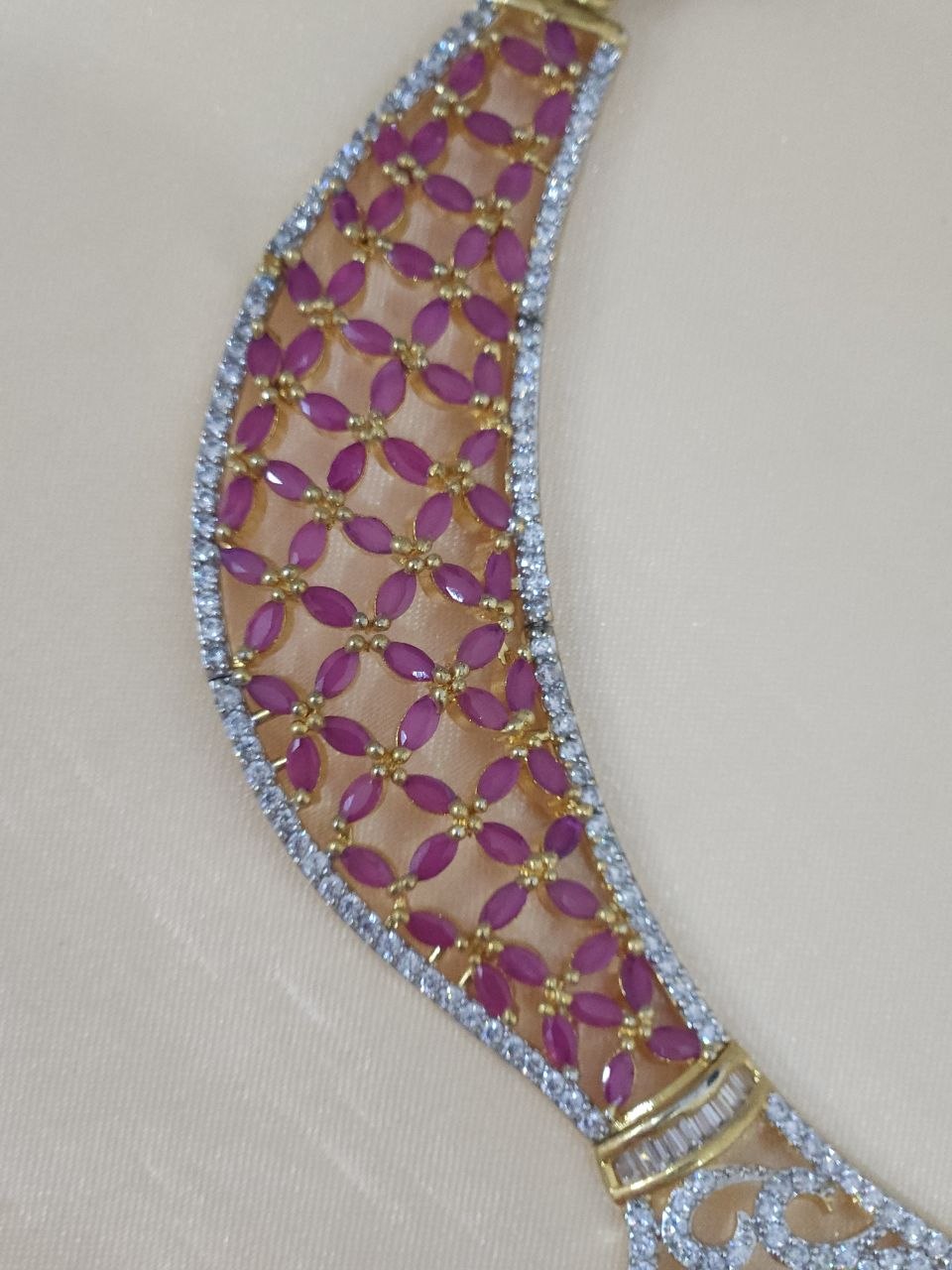 Ganga-Jamuna Dual Gold Necklace [Premium]