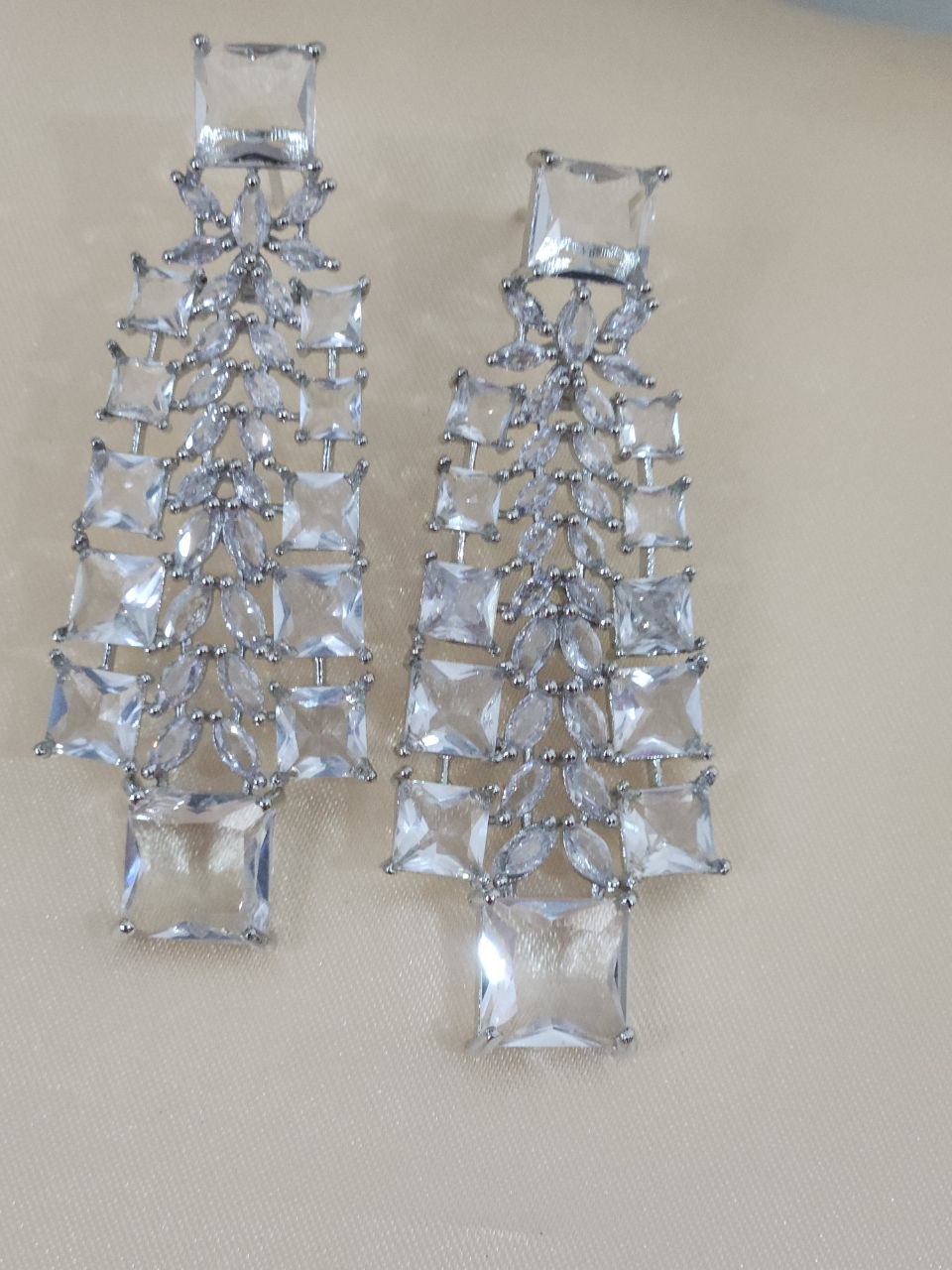 Premium Transparent Tie Style AD Necklace
