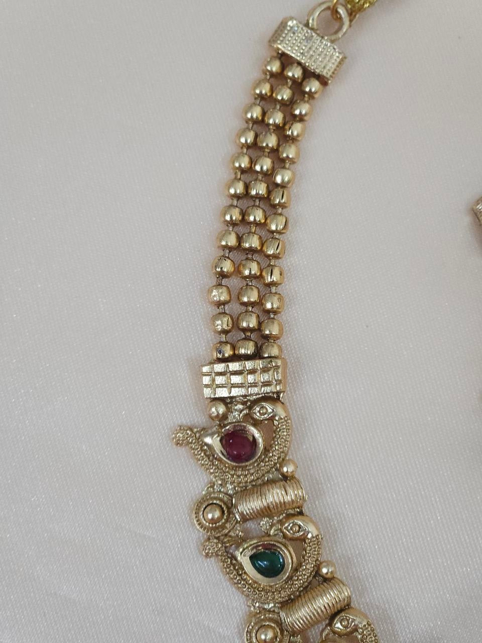 Vianayak Gold Temple Necklace