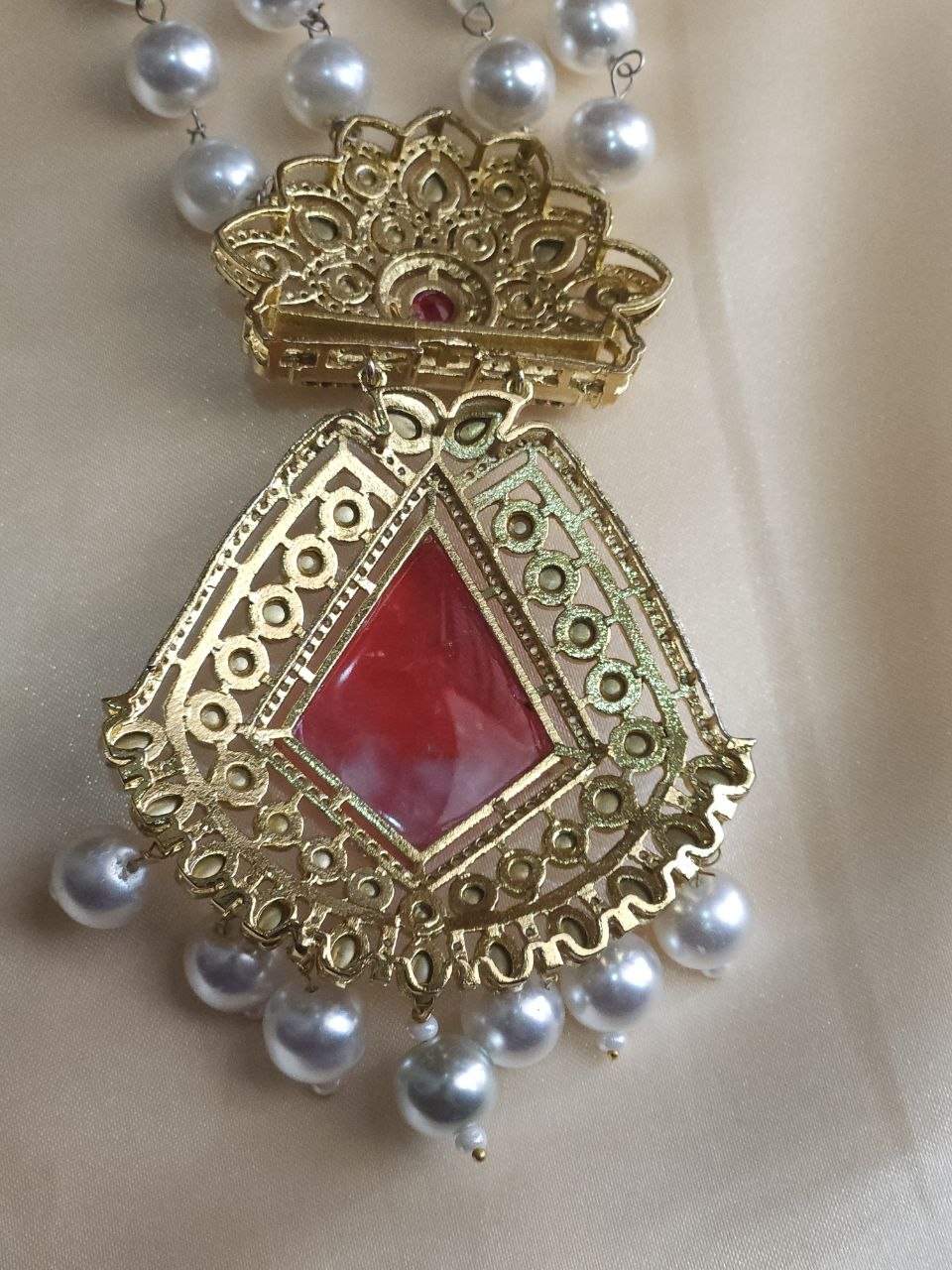 Red Doublet Malaysian Pearl Rani Haar
