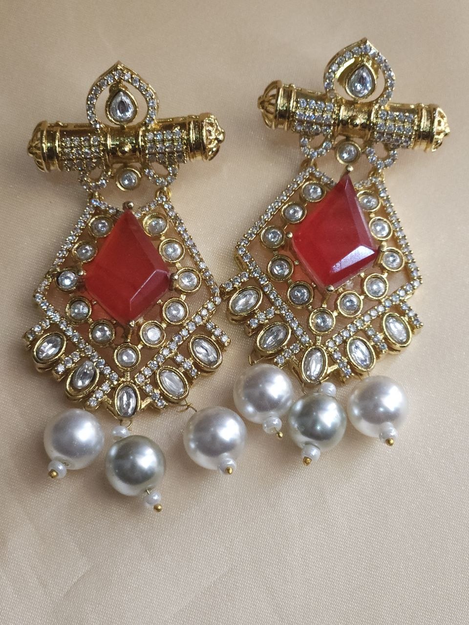 Red Doublet Malaysian Pearl Rani Haar