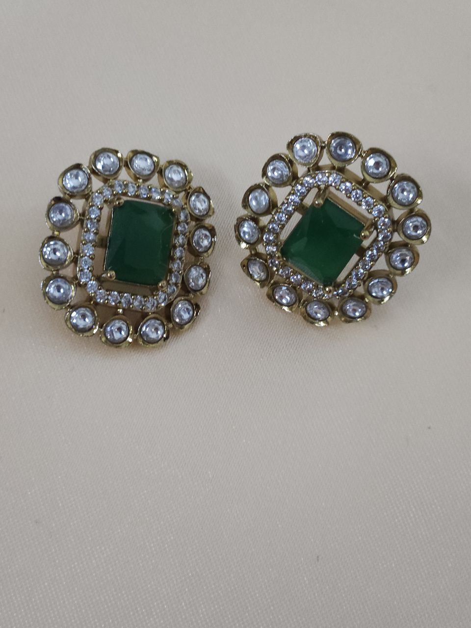 Natural Green AD Moissanite Necklace