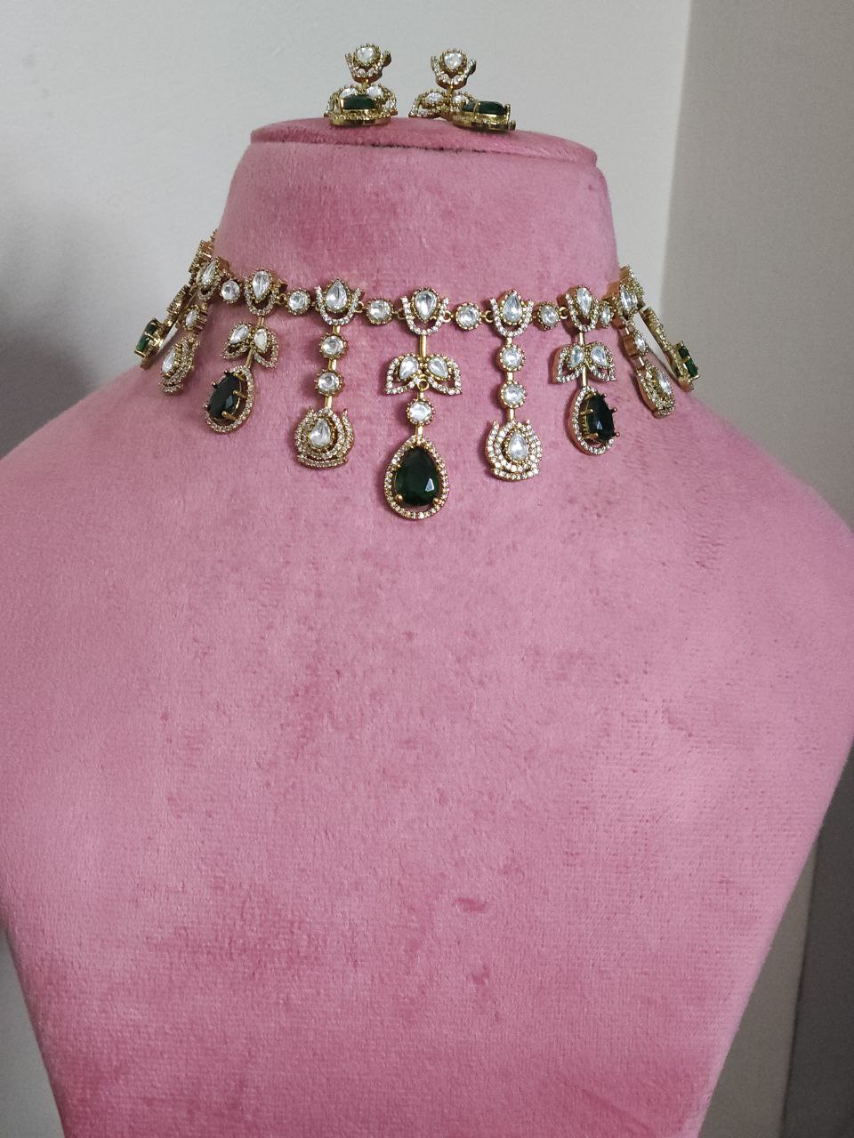 Semi-Bridal Moissanite AD Necklace