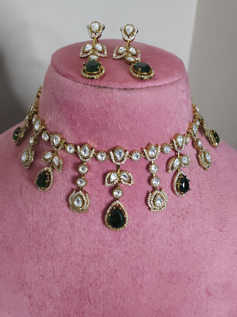 Semi-Bridal Moissanite AD Necklace