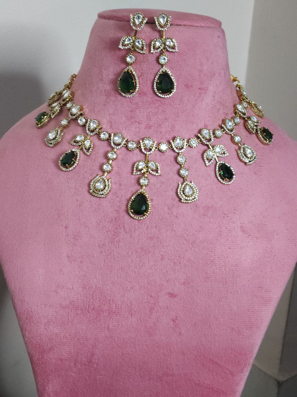 Semi-Bridal Moissanite AD Necklace