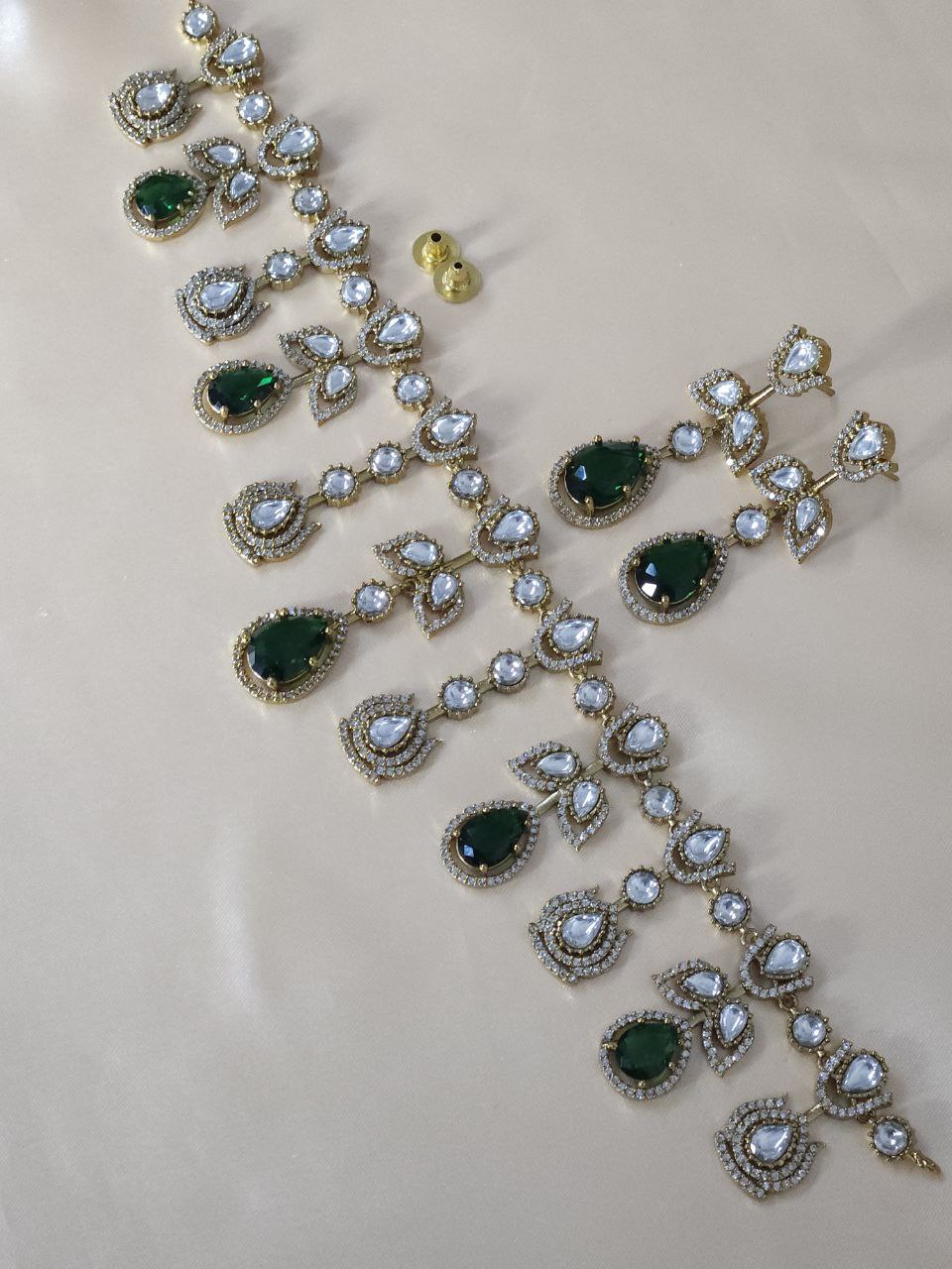 Semi-Bridal Moissanite AD Necklace