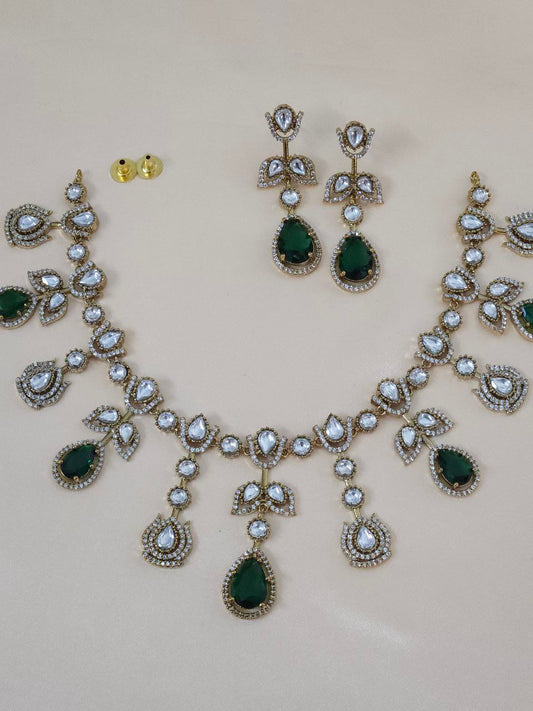 Semi-Bridal Moissanite AD Necklace